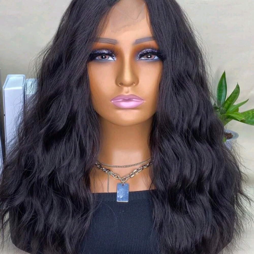 LydiaMFahions Glueless Black Curly Wig new